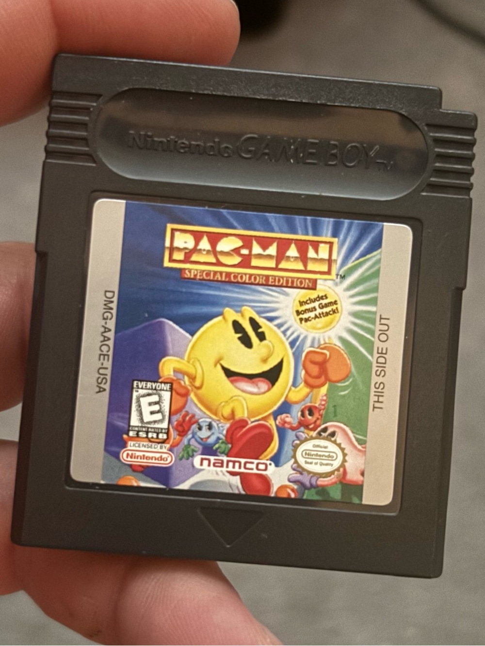 Pac-Man Special Color Edition Video Game Nintendo GameBoy Color.